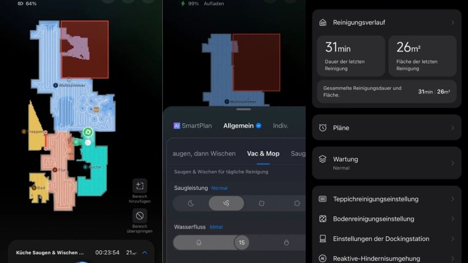 Application Roborock et contrôle vocal