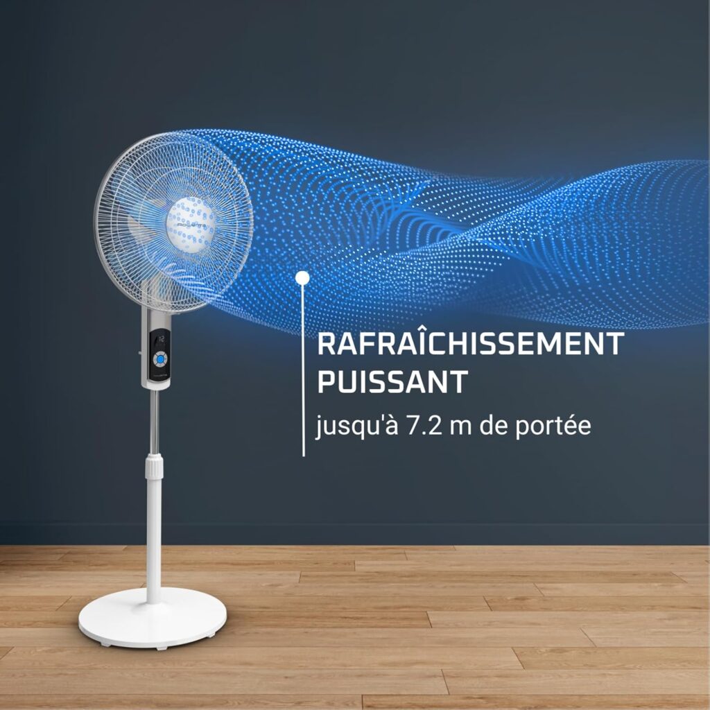 Débit d'air et distance