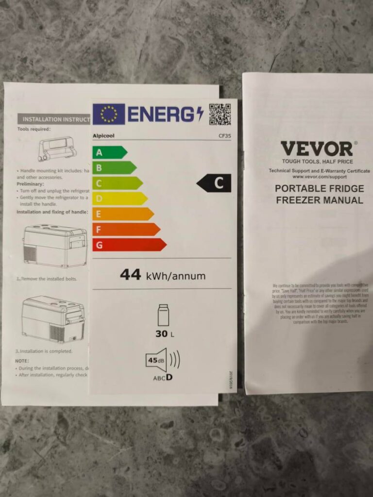 glacière électrique vevor 45l